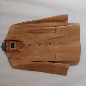 Bernardo Women’s 2XL Tan Suede Button Down Jacket